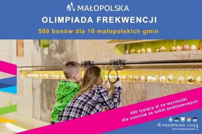 plakat akcji Małopolska Olimpiada Frekwencji