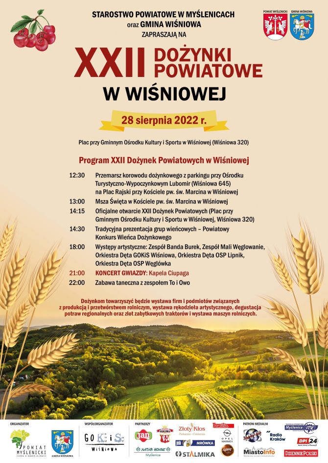 plakat Dożynek Powiatwoych 2022