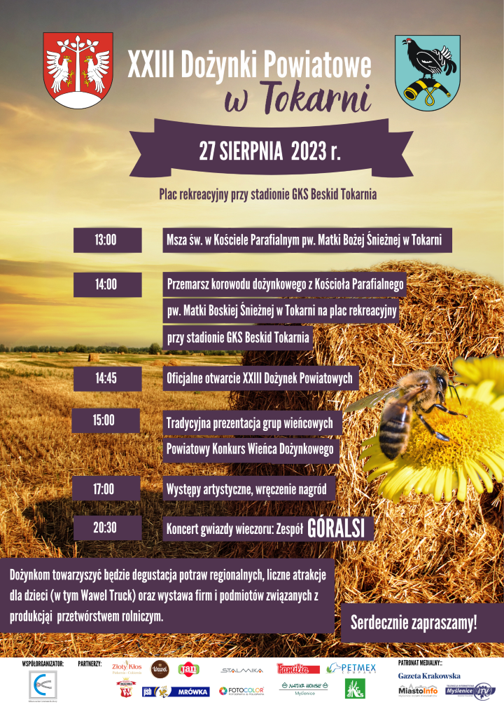 plakat Dożynki Powiatowe 2023