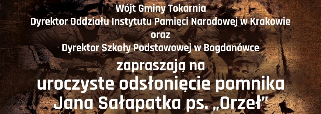 Odsłonięcie pomnika Jana Sałapatka ps. 